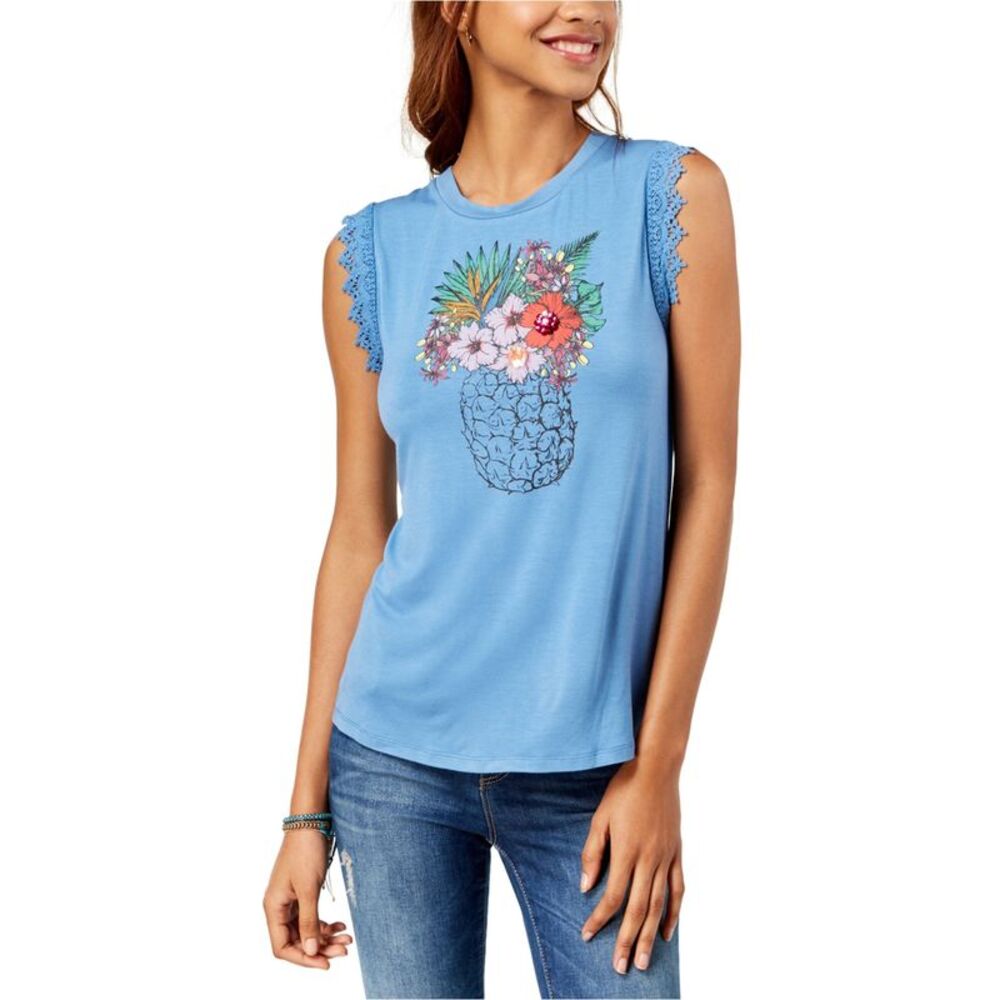 True Vintage Womens Sequin-Applique Tank Top, NWT